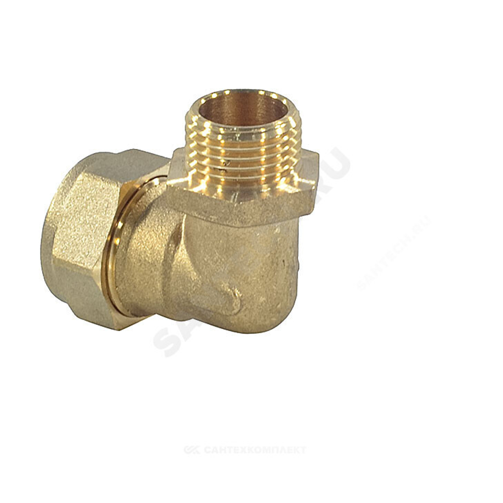 Угольник латунь 90гр 15Aх1/2" обжим/НР STAHLMANN SEML1501/2BEF