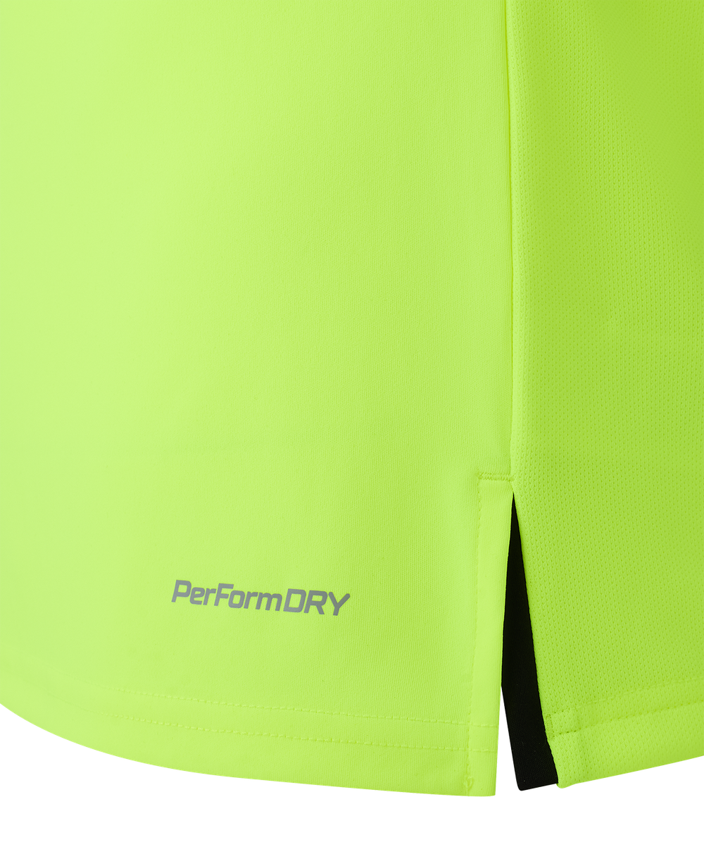 Футболка судейская с длинным рукавом DIVISION PerFormDRY Referee LS Tee, желтый неон