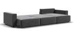 Угловой диван BOSS SOFT MODOOL MAX велюр Monolit серый