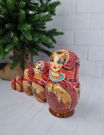 Матрешка Виды города 12см 5 мест