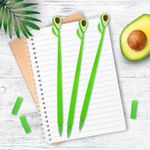 Ручка фигурная шариковая ЮНЛАНДИЯ "Авокадо", мягкий силиконовый корпус, СИНЯЯ, пишущий узел 0,7 мм, 143794