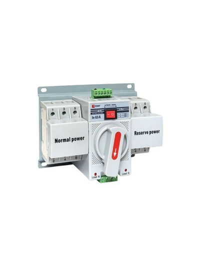 Устройство автоматического ввода резерва АВР 3п C 63А 400В MCB PROxima EKF ats-mcb-63c-3p-pro