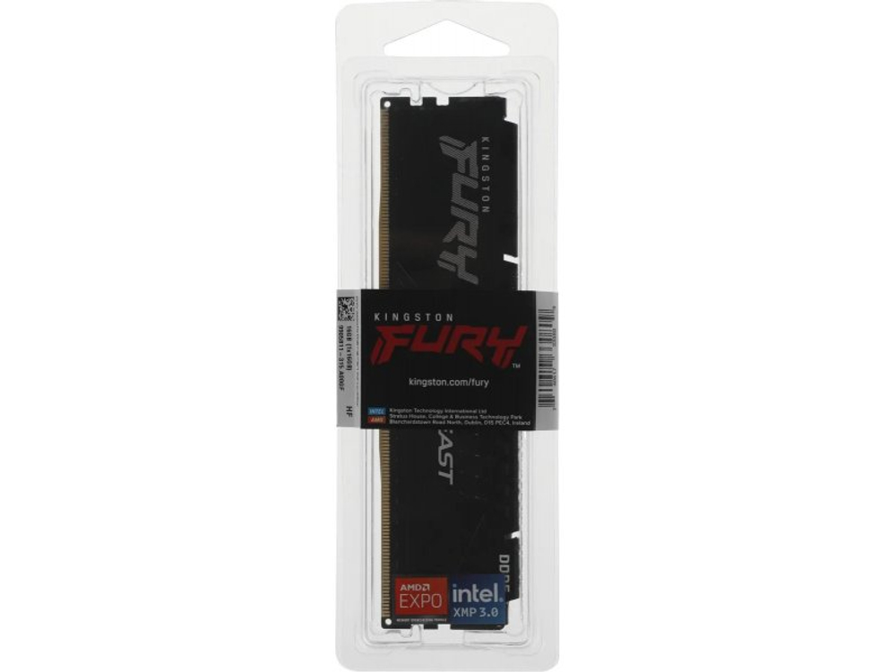 Оперативная память Kingston Fury KF556C36BBE-16, DDR5 1х 16ГБ 5600 МГц, DIMM, RTL