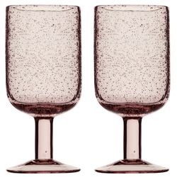 Набор бокалов для вина Flowi, 410 мл, розовые, 2 шт.