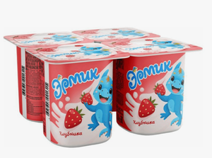 ЙОГУРТ ДЕТСКИЙ КЛУБНИКА 2.5% 110ГР ЭРМИК