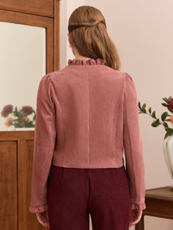 Жакет вельвет укороченный