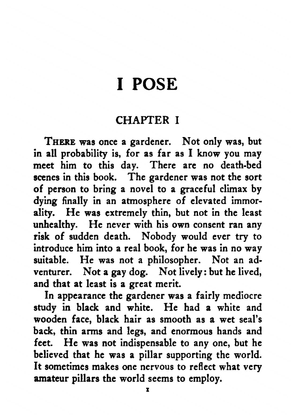 I pose | Stella Benson