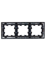 Рамка 3-м BRITE РУ-3-Бр хром/черн. IEK BR-M32-12-2-K23