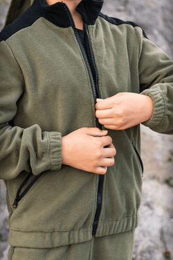 Флисовый костюм для девочки комби