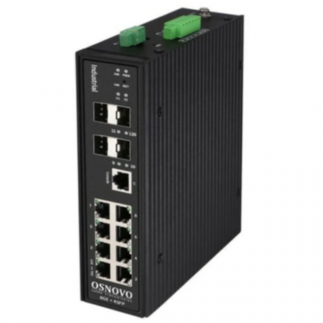 SW-70804/IL Промышленный коммутатор Gigabit Ethernet на 12 портов