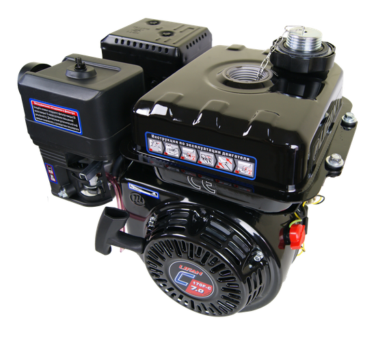 Двигатель бензиновый "LIFAN" 170F-C PRO 3А (7 л.с., катушка 3 А)