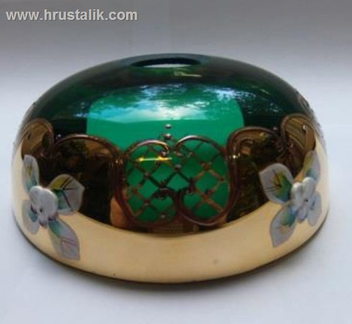 Розетка зеленая смальта для бра. №42