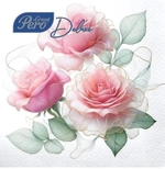 Салфетки бумажные 33*33 GrandPero Deluxe Гармония, 3сл., 20шт