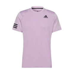 Мужское теннисное поло adidas Club 3 Stripes T-Shirt Men - Violet