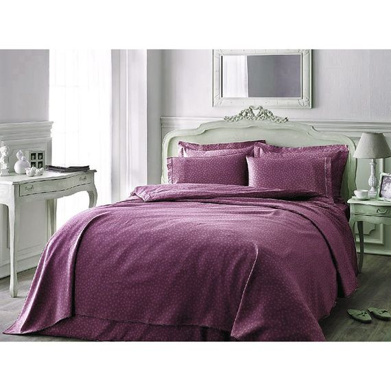 Постельное белье  PUNTO фиолетовый deluxe TIVOLYO HOME Турция