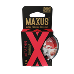 Презервативы MAXUS Ultra thin №3 в пластиковом кейсе, ультратонкие X-Edition, 3 шт