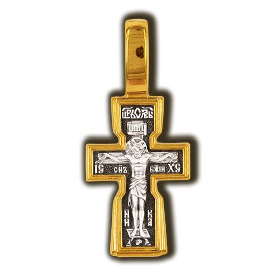 Распятие Христово. Великомученик Георгий Победоносец. Православный крест