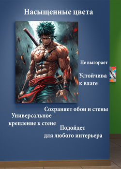 Картина на стену на металле от MetallSubArt "One Piece"
