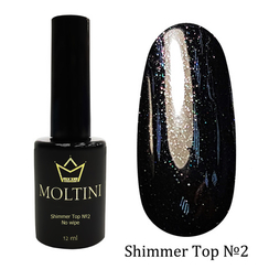 Топ с шиммером без липкого слоя Moltini Shimmer Top №2, 12 ml