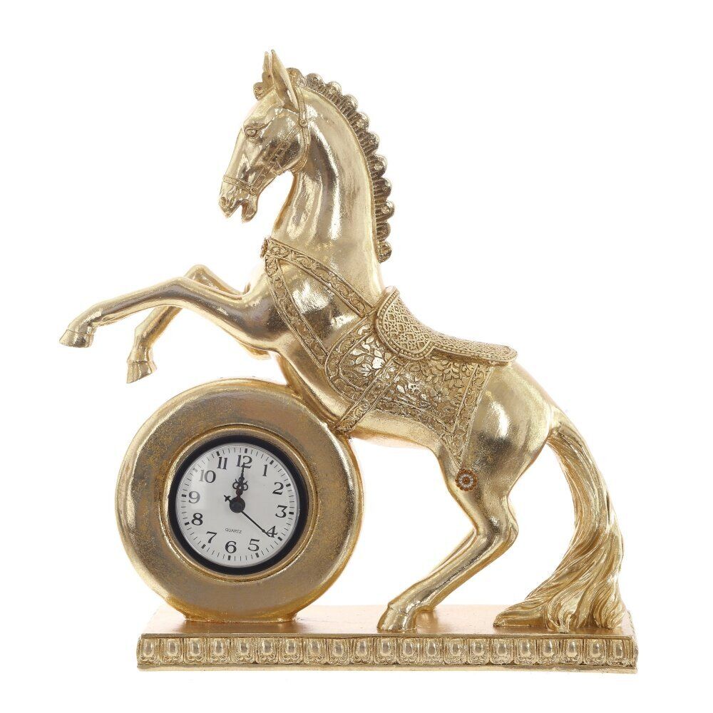 GAEM Фигурка декоративная "Лошадь" с часами (ААх1 н/п), L32 W9,5 H35 см