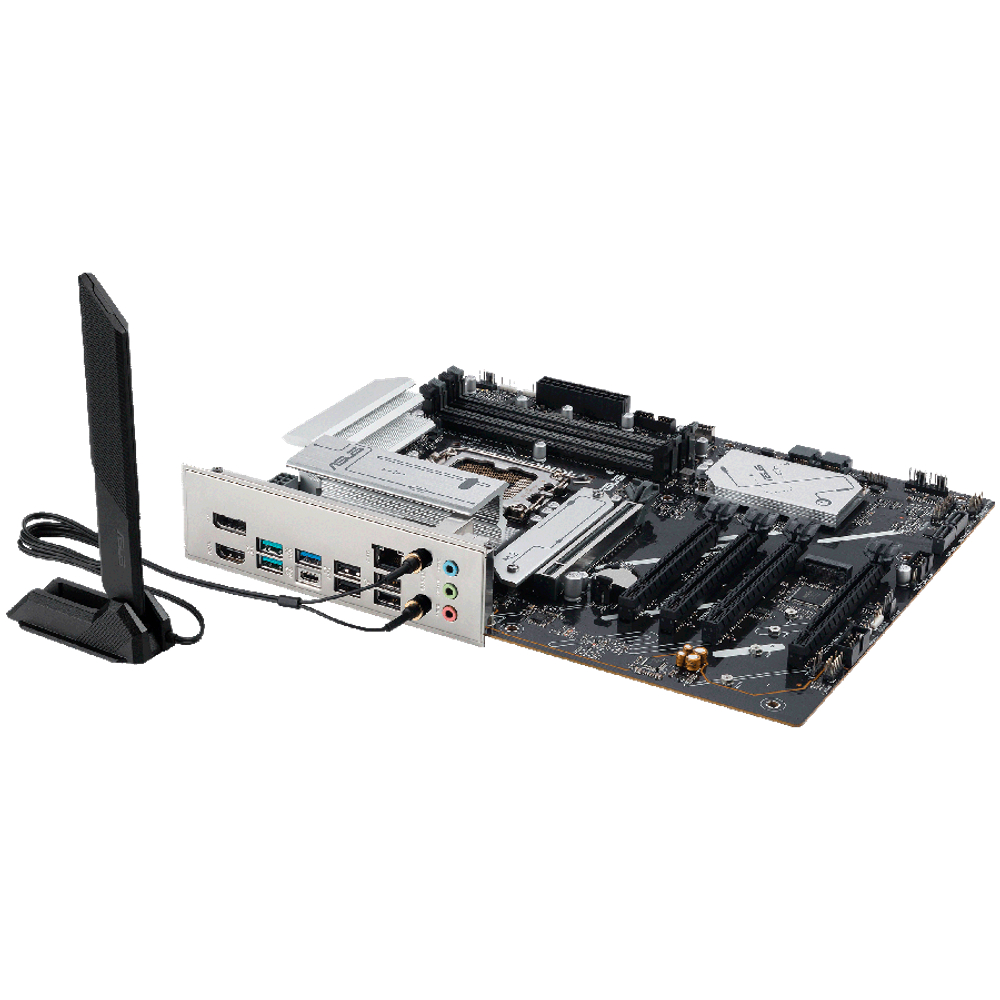 ASUS Main Board Desktop LGA1851 Intel B860 Chipset 4 x DIMM slots, max. 256GB, DDR5 1 x DisplayPort 1 x HDMI port 1 x Wi-Fi module 2 x M.2 slots 4 x SATA ATX Form Factor