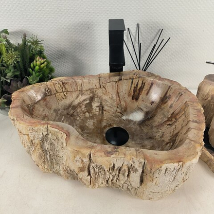Раковина из окаменелого дерева OD-64691 49*37*15 0175