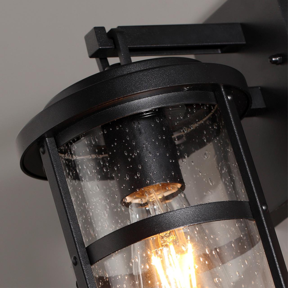 4964/1W NATURE ODL22 715 черный/стекло Ландшафтный настен.светильник E27 1*60W IP44 MAGUS