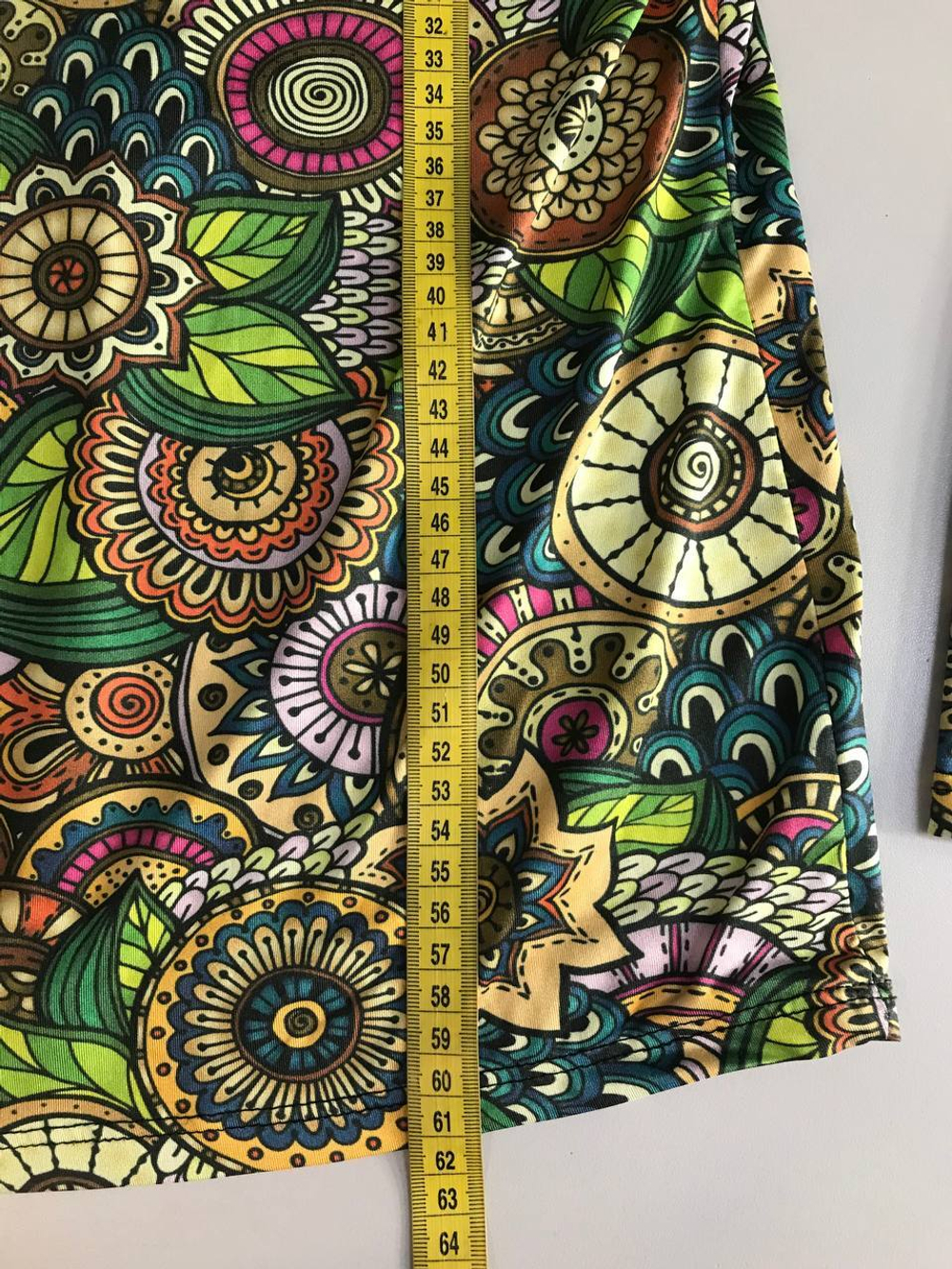 Блузка пестрая, визуально на 50/52 размер