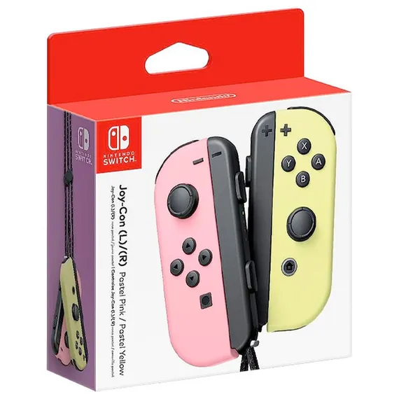 Набор из двух контроллеров Nintendo Joy-Con Сontrollers (Pastel Pink/Pastel Yellow)