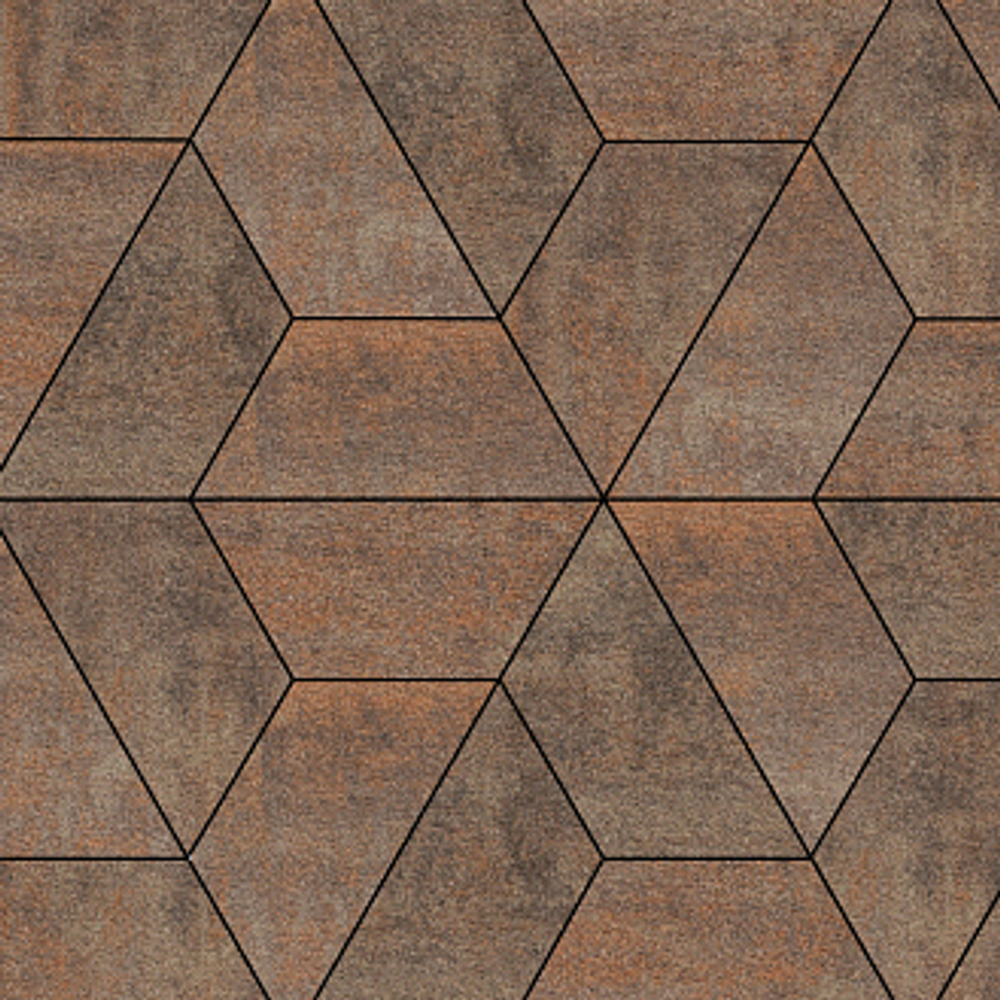 Тротуарная плитка ТРАПЕЦИЯ - Листопад гранит Клен