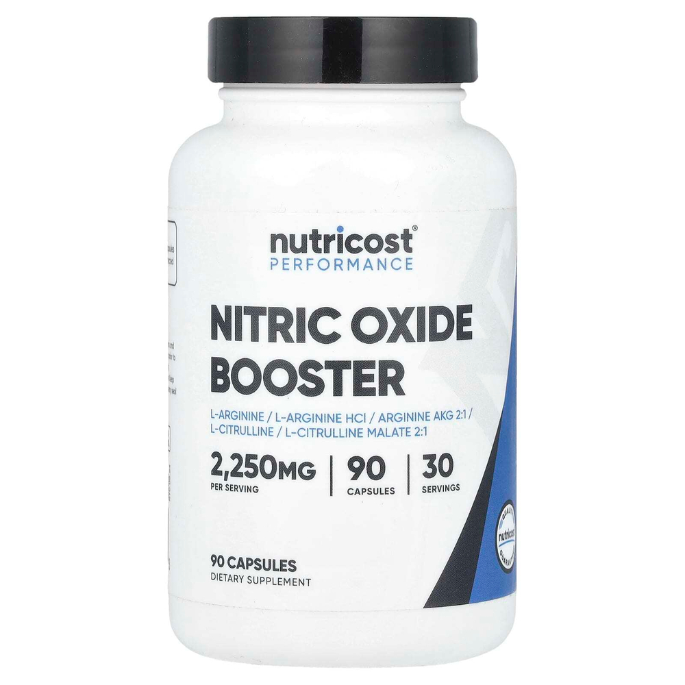 Nutricost, Performance, усилитель оксида азота, 90 капсул