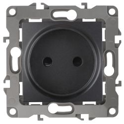 Розетка ЭРА Серия 12 12-2105-05 2P 16A-250В IP20 антрацит