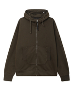 Толстовка С Капюшоном На Молнии Sweatshirts Hooded Open In Brushed Emerized Diagonal Fleece