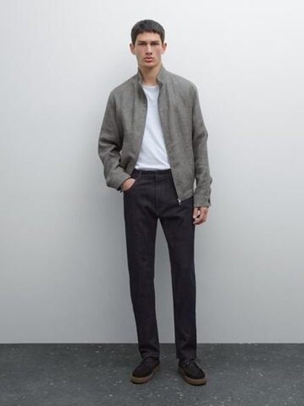 Massimo Dutti Джинсы Slim Fit, темно-синий