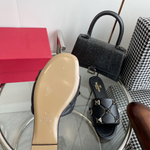 Valentino Flat Roman Stud Slide Sandal