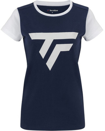 Женская теннисная футболка Tecnifibre Club Tee W - небесный