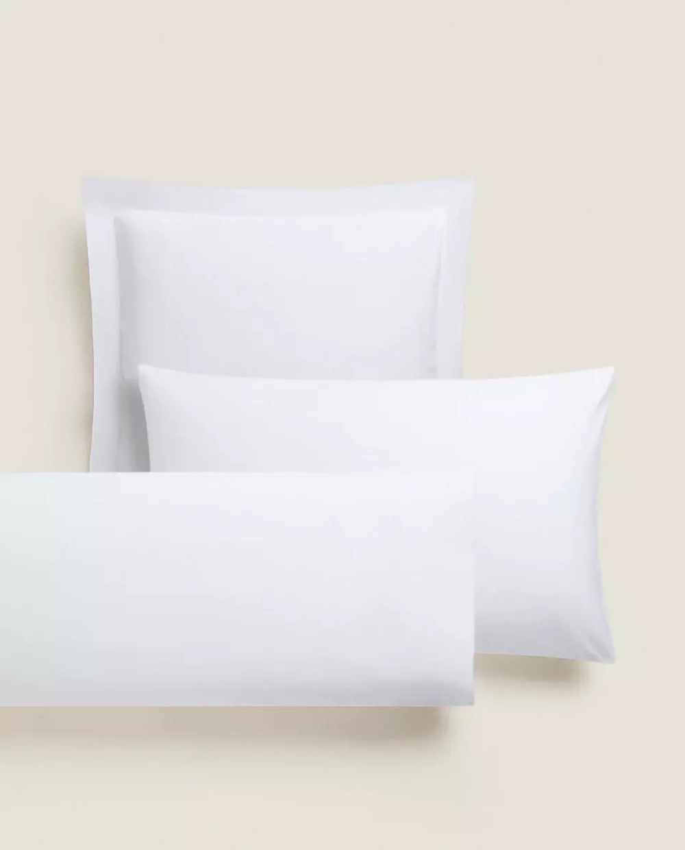 ZARA HOME (200 НИТЕЙ) НАВОЛОЧКА ИЗ ПЕРКАЛЯ, БЕЛЫЙ