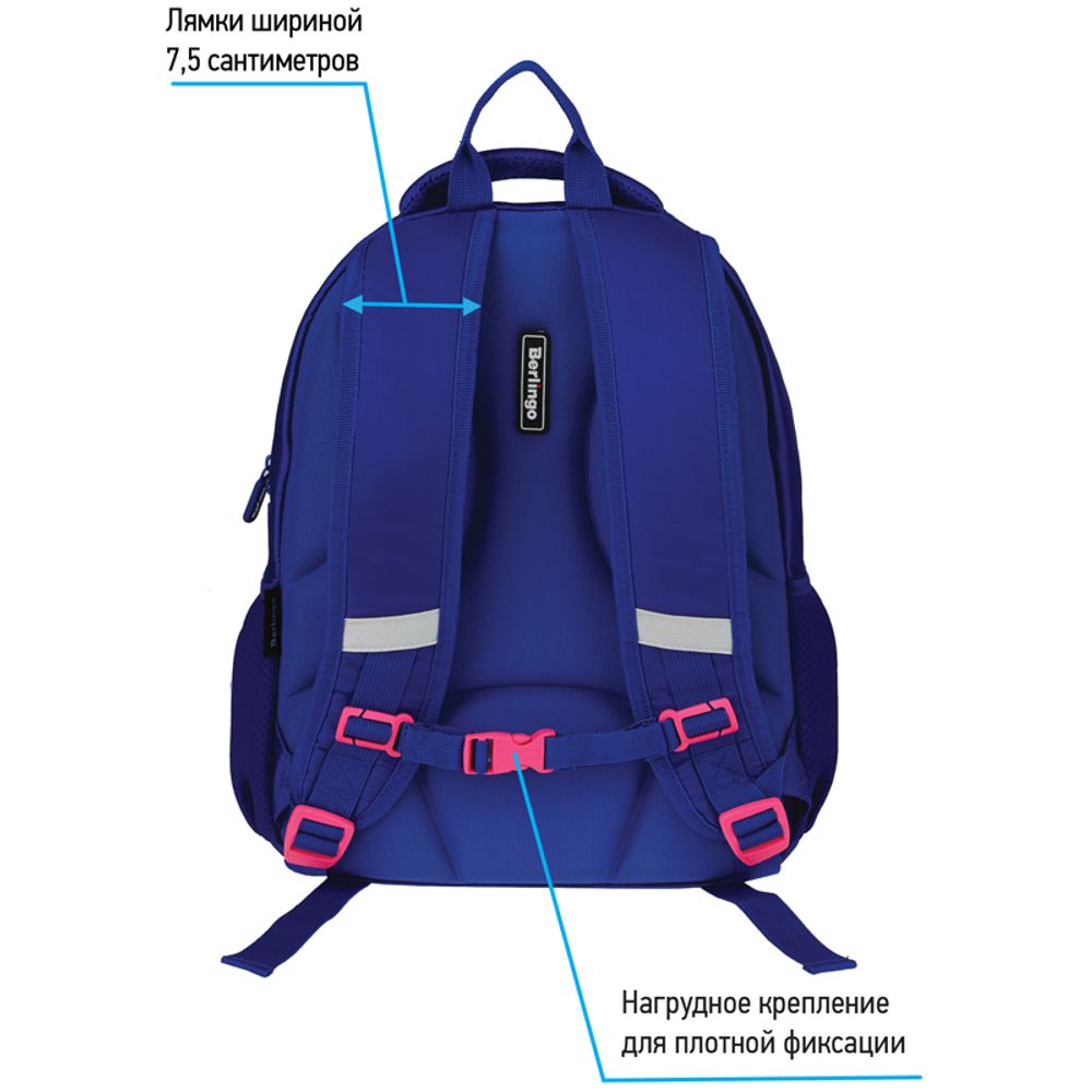 Рюкзак Berlingo Bliss Pineapple 40х29х19см, 630 гр., 3отд. 2карм, с эргономичной спинкой