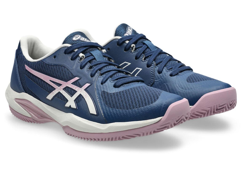 Женские Кроссовки теннисные Asics Solution Swift FF 2 Clay - independence blue/taro purple