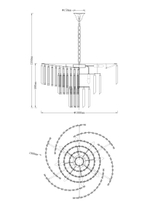 Люстра подвесная Moderli V7050-12P Ivo