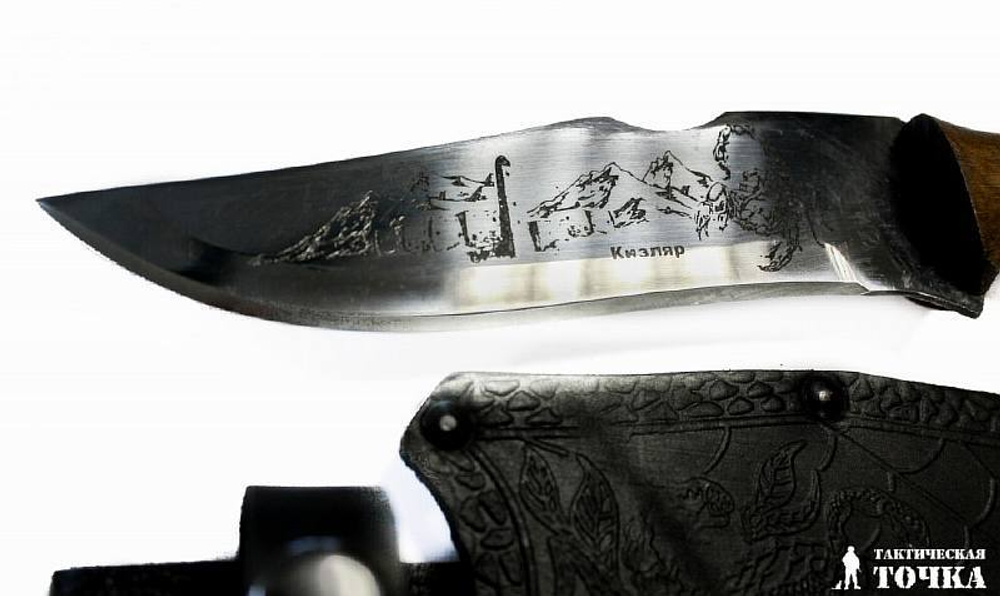 Нож Кизлярский Скорпион с кожаными ножнами