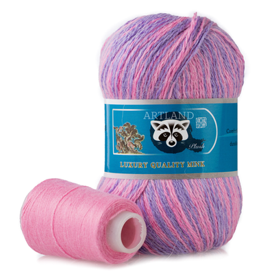 Пряжа "Норка" длинноворсовая, Пух норки-90% Полиамид-10%