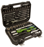 Аренда Набор инструментов 82 предмета, CrV, 1/2", 1/4" СИБРТЕХ 13514