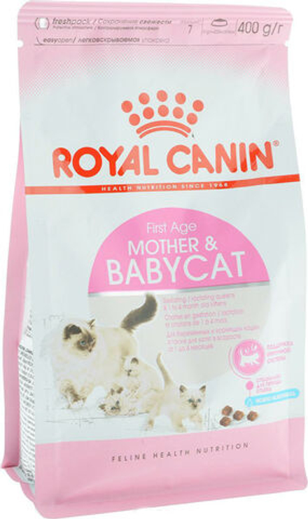 Royal Canin 400г Mother&Babycat Сухой корм для котят до 4 месяцев и беременных и кормящих кошек