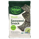 Bibigo, Снеки из морских водорослей, васаби, 10 г (0,35 унции)