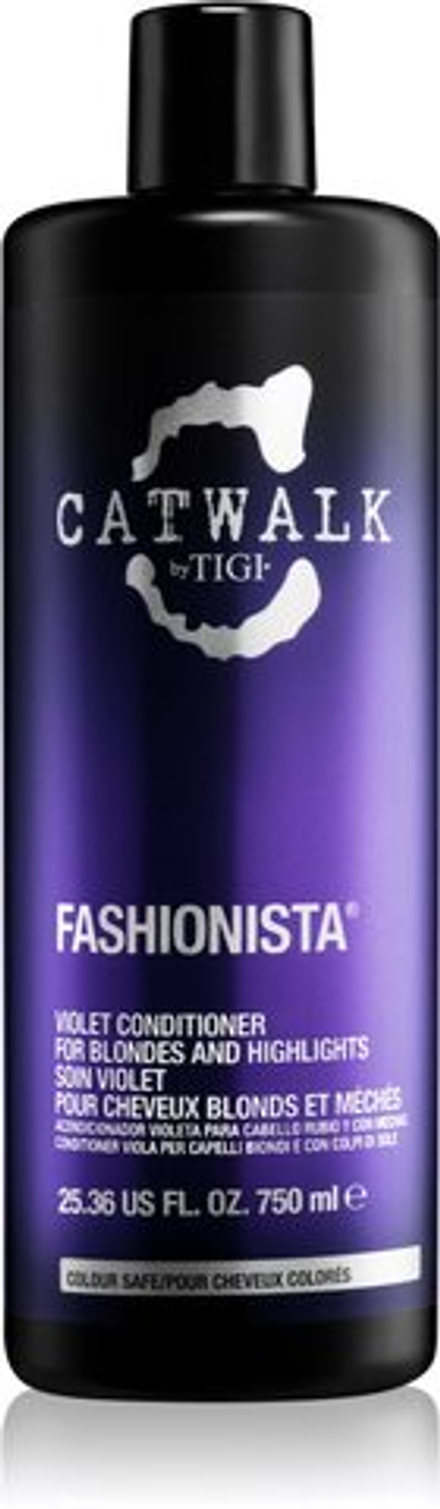 TIGI Catwalk Fashionista - фиолетовый кондиционер для светлых и балаяжных волос /   750  ml  / GTIN 615908421552