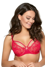 Гипюровый бюстгальтер на косточках с мягкой чашкой (Размер: 70I) (Цвет: серый)