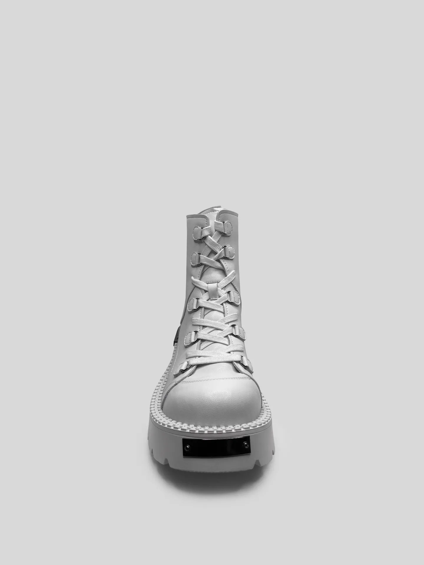 Ботинки Egga QXP523-26 на молнии сзади и шнуровкой спереди с металлическими вставками недорого