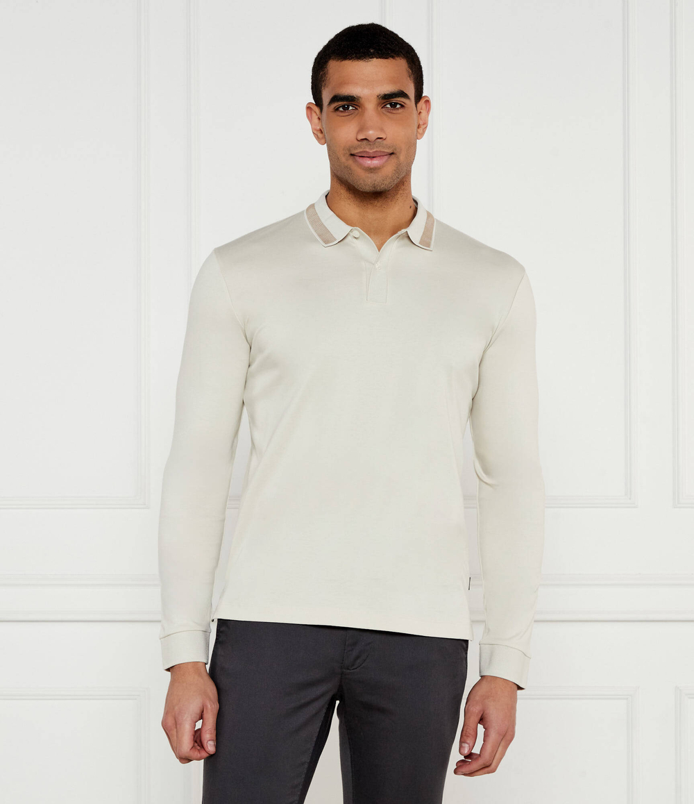 Поло H-Pleins 199 BOSS BLACK - бежевый(50531787)