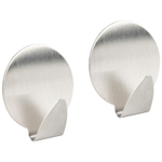 Крючок самоклеящийся 2шт "Круг" (нерж)